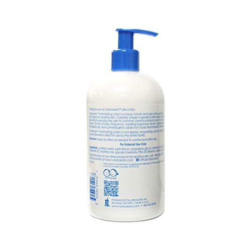 Vanicream Moisturizing Lotion for Sensitive Skin, 16 Ounce (Pack of 3)