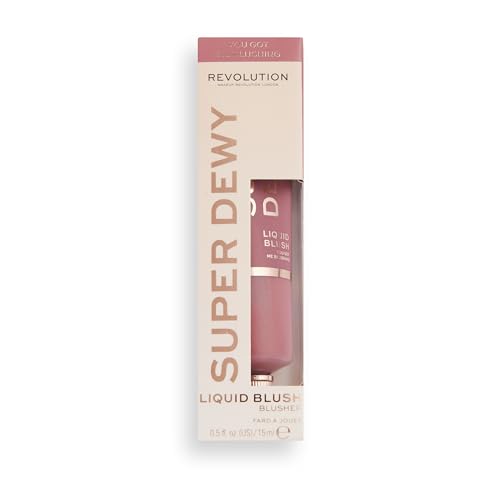 Revolution, Superdewy Liquid Blush, Richly Pigmented & Buildable, Blendable Formula, You Got Me Blushing, 0.5 fl oz