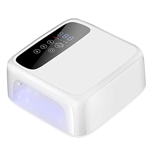 HVEST UV LED Nail Lamp, Cordless Rechargeable UV LED Nail Dryer, 72W Led Nail Lamp for Gel Polish, Fast Drying Nail Polish Dryer for Manicurist Professional Gel Manicure Tools and Girl Gifts.