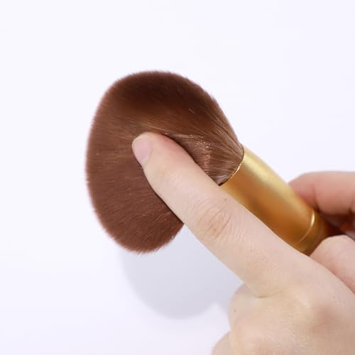 X Marilyn 10PCS Makeup Brush Set Brown Gold Double Ended Professional Make Up Brush for Foundation Blush Powder Eyeshadow Blush Eyebrow Lip,Best Gift Kit