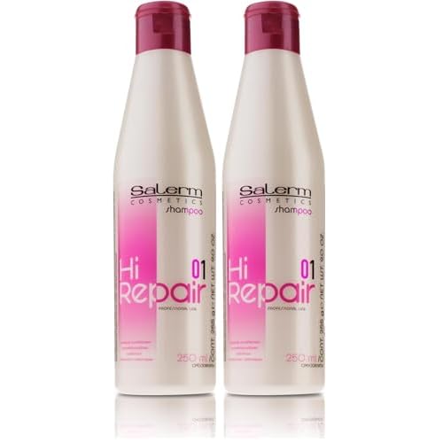 Salerm Cosmetics 01 Hi Repair Shampoo, 9 Ounce (Pack of 2)