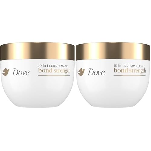 Dove Hair Bond Strength 10in1 Serum Mask for Chemically Damaged Hair with Bio-Protein Care Technology plus Peptide Complex 9.2 fl oz.,(Pack of 2)