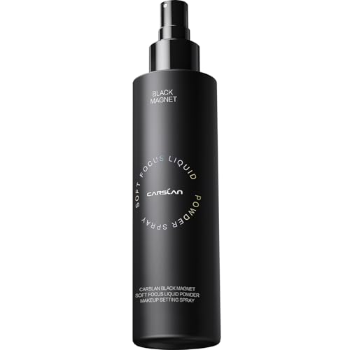 CARSLAN 1.0 Soft Focus Setting Powder + Black Magnet Setting Spray, All Day Longlasting Makeup Set