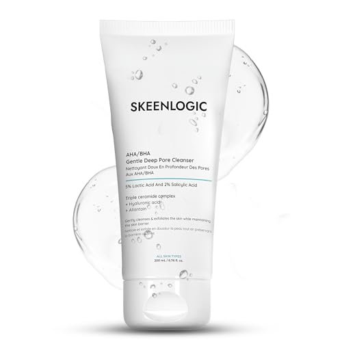2% Salicylic Acid + 5% Lactic Acid Face & Body Wash ? Breakouts, Keratosis Pilaris, Ingrown Hairs, Psoriasis &Minimizes Pores- Gentle AHA/BHA Exfoliating Cleanser With Ceramides -200ml.