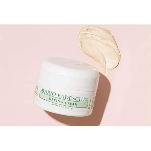 Mario Badescu Drying Cream for Combination & Oily Skin | Clarifying Cream that Targets Bumps and Spots | Formulated with Sulfur & Zinc Oxide | 0.5 Ounce (Pack of 1)