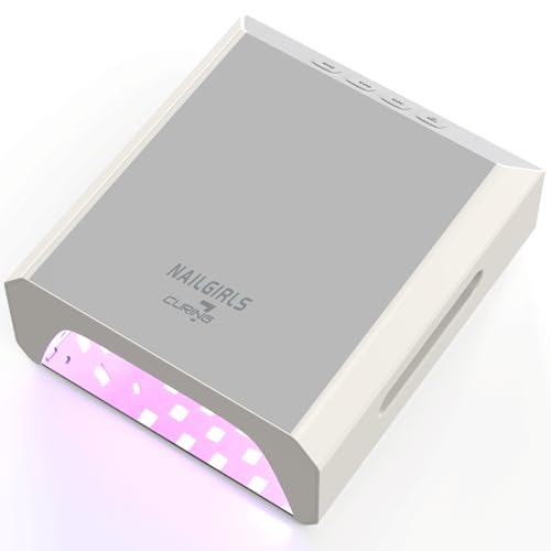 NAILGIRLS Cordless UV LED Nail Lamp, 60W Professional Rechargeable UV Light for Gel Nails with 4 Timer Setting, Portable Nail Dryer Auto Sensor, 80 LED Beads Fast Curing for Salon Manicurist