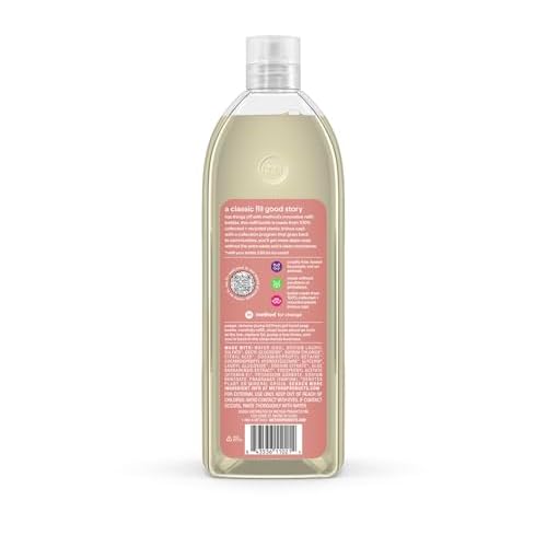 Method Gel Hand Soap Refill, Vanilla + Raspberry, 34 Fl Oz (Pack of 1) (Packaging May Vary)