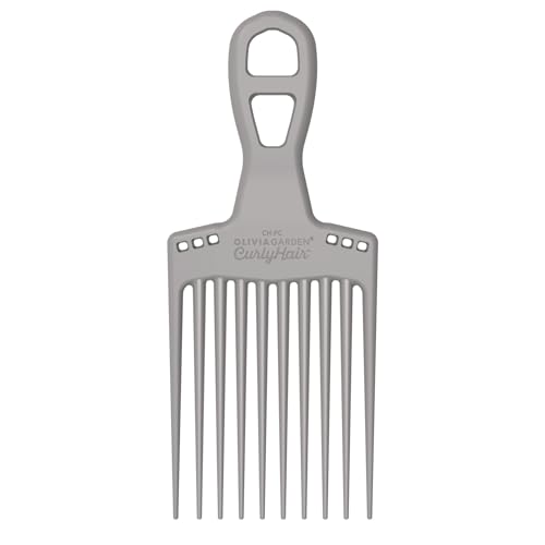 Olivia Garden CurlyHair Brush for Wet or Dry Hair - Curly Hair Brush for Detangling, Product Layering, Curl Encouragement, Scalp Care