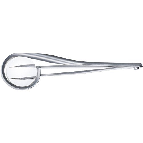 Rubis Pointed Tweezers Stainless Steel with Magnifying glass - 1K020