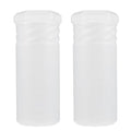 TEHAUX Adjustable Shaving Brush Travel Case and Holder Stand for Men Transparent Compact Brush Organizer 2.36X2.36X5.55 Inch Protective Shave Storage for Travel and Daily Use