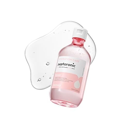 Snp 6 Peptides + 5 Hyaluronic Acid Facial Toner | Moisturizing, Soothing & Firming Korean Skincare for Dry & Sensitive Skin | Daily Face Toner | Peptaronic | 10.8 Fl Oz