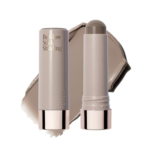 Espoir Be Glow Shading Stick Contour #2 Cool Gray¦¢Creamy Solid Texture & Smooth Gliding on Face with Hyaluronic Peptide, Well-Blending and Seamless Contouring for Daily Makeup, Natural Color