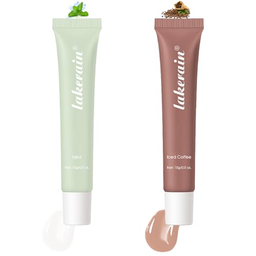 2pcs Summer Lip Balm,Hydrating Nourishing Lip Care Formula Lightweight & Non-Sticky,Moisturize and Lip Care, Gift Box for Women,Tinted Lip Balm 2 Trending Shades (Mint,Iced Coffee)