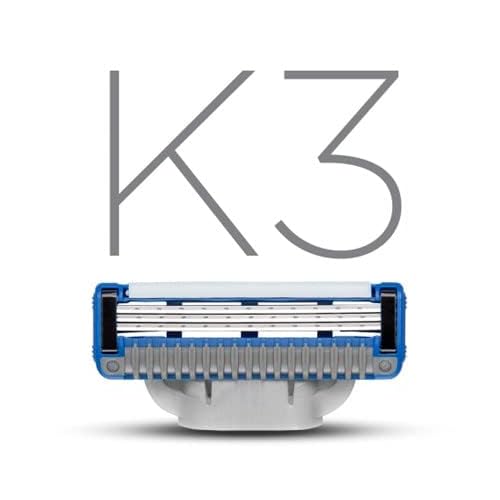 King of Shaves K3 Three Blade Cartridges, Pack of 4