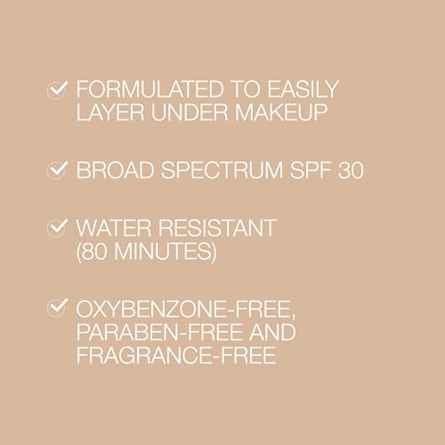 Neutrogena Purescreen+ Mineral UV Tint Face Liquid Tinted Sunscreen - with 100% Mineral Actives & Vitamin E, Enhances Natural Tone, Water Resistant, Broad Spectrum SPF 30, 1.1 fl oz