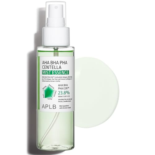 APLB AHA BHA PHA Centella Mist Essence | AHA BHA PHA CEN¢â 23.8% 3.55 FL.OZ/Korean Skincare, Exfoliant, Replenishing Moisture, Revitalize for Gentle and Improve Skin Texture