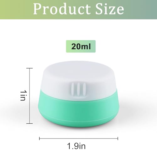 Cosywell Small Travel Containers for Toiletries 20ml 8Pack TSA Approved Silicone Cream Jars Refillable Leak-proof Travel Size Accessories with Lid for Lotion Cosmetic Makeup Body Cream