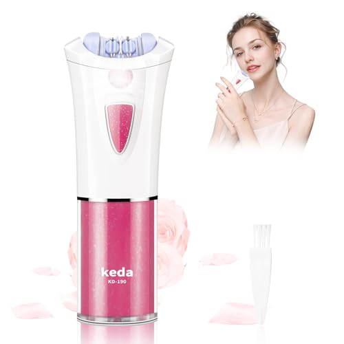 Facial Epilator for Women - 2026 New Face Epilator Hair Remover with LED Light - Smooth Glide Electric Hair Tweezers for Face/Arm/Legs/Bikini Line/Chin/Lip/Pubic Lady Hair Removal Epilators Cordless