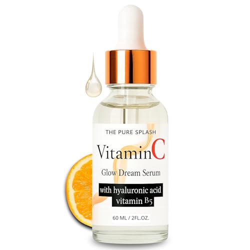 Vitamin C Face Serum 10% ? with Hyaluronic Acid & Vitamin B5 ? Glow Serum for Face ? Lightweight, Non-Greasy, Fragrance-Free ? 60ml