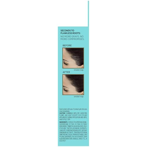 L¡¯Oreal Paris Magic Root Precision Temporary Gray Hair Color Concealer Brush, 4 Dark Brown, 0.05 fl; oz.