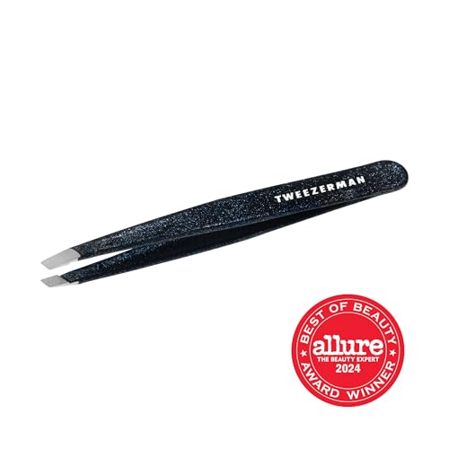 Tweezerman Special Edition 40th Anniversary Slant Tweezer - Eyebrow Tweezers for Women and Men,(Pack of 2)