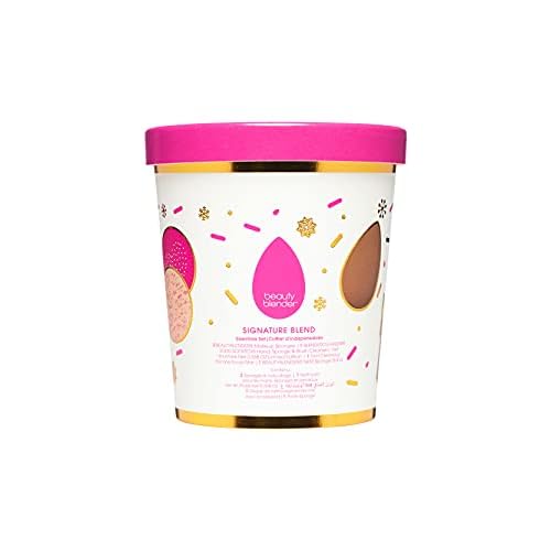 Beautyblender¢ç | Signature Blend Essentials Set, with 2 Beautyblender¢ç sponges for foundations and Powders, Blendercleanser¢ç and Silicone Scrub Mat and NEST Sponge Stand, Vegan, Cruelty Free