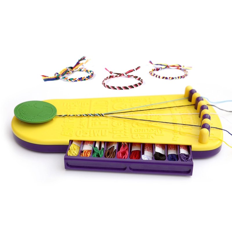 Friendship Bracelet Maker Kit - 20 Pre-Cut Cotton Threads for Custom Bracelets