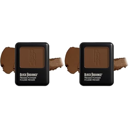 Black Radiance Pressed Powder, Deep Ebony, 0.14 Ounce (Pack of 2)