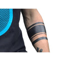 Black Armband Fake Tattoos ? 2 A4 Sheets | Realistic Temporary Tattoo Bands for Arms & Thighs | Waterproof & Easy to Apply