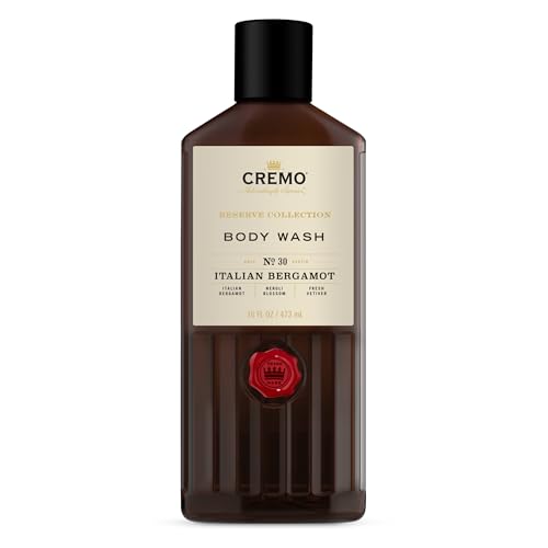 Cremo Men's Italian Bergamot & Palo Santo Body Washes Bundle, Notes of Italian Bergamot, Neroli Blossom, Fresh Vetiver, Bright Cardamom, Dry Papyrus and Aromatic Palo Santo, 2 x 16 Fl Oz
