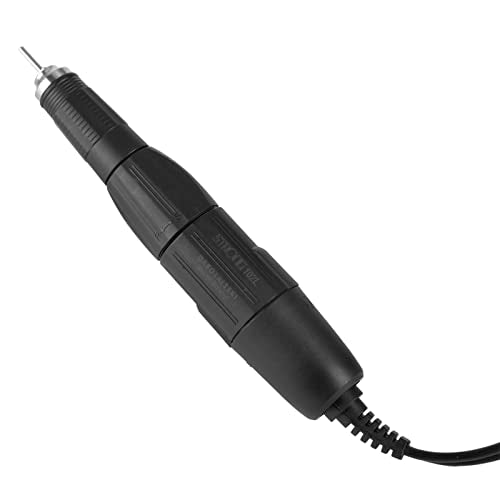 Yosoo Nail Drill Handpiece, 102L-2.35mm Electric Nail Drill Handle Handpiece Professional Electric File Remove Gel Polish Nail Drill Machine Part Replacement for Electric Nail Manicure Machine(Black)