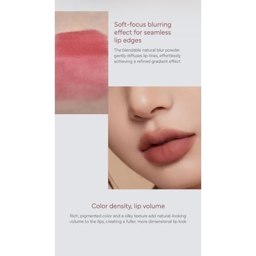 MINIMERRY Velvet Blending Tint - Korean Matte Liquid Lipstick, Blur & Fudge Finish, Weightless Longwear Lip Stain for Soft Gradient Look, 5 g / 0.17 oz., (03 RASPBERRY)