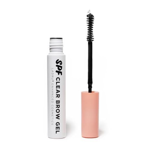 Enhanced Cosmetics Original SPF Clear/Transparent Brow Gel Sunscreen MakeUp, Flake Free, Lamination, Lightweight, for up to 24 hour hold