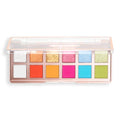 Revolution, The Vibrant Icon Brights Palette, 12 Pigmented Cream Matte & Shimmer Shades, Blendable & Compact Formula, Vegan & Cruelty-Free, 3.53 oz