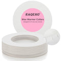 Wax Collars for Wax Pot - 50PCS Disposable Coated Paper Protective Clean Collar for 14oz Wax Warmer Melting Pot for Hair Removal Women Wax Bath Accessories Esthetician Professional Supplies