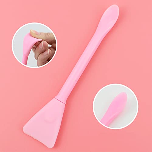 10PCS Silicone Face Mask Brushes Makeup Spatula Face Mask Applicator Skincare Spatula Lotion Spatula Face Cream Applicator Spa Makeup Tools for Facial Skin Care DIY Mask Mixing and Sampling Tool