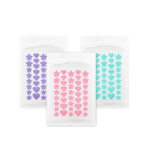 ClearPatch Acne Treatment Hydrocolloid Pimple Patches, Magic Pimple Patch, Acne Patch (120 Patches - 3 Colors: Green, Purple, Pink, 3 Sheets per Box)