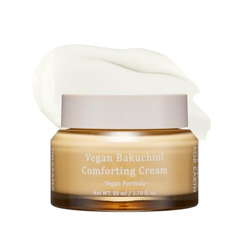 Vegan Bakuchiol Comforting Cream, Gentle Retinol Alternative, 25% Shea Butter, Barrier Strengthening & Hydrating, Dew Drop Texture, 2.7 fl.oz