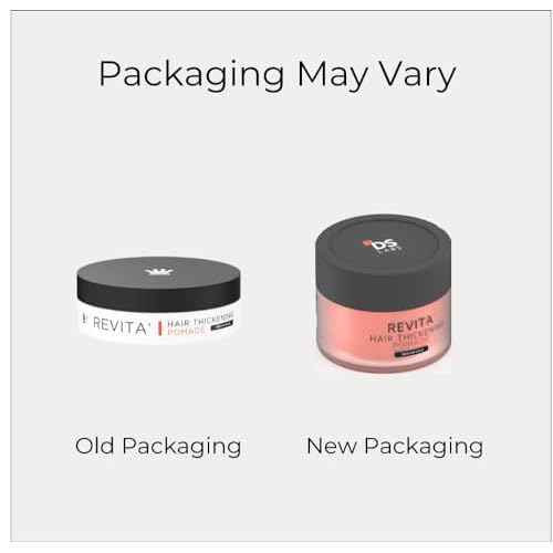 DS Labs Revita Matte Pomade - Medium Hold Styling Cream for Thicker Looking Hair, With Biotin, Caffeine & Beeswax, Water Based, Matte Finish, No Flakes, 3.3 fl oz