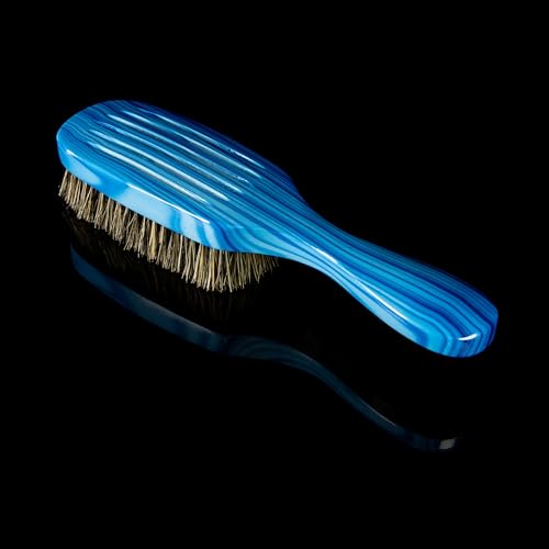 Torino Pro Wave Brush #8799-7 Row Medium bristles -100% Extra Long Pure Boar Bristles - Great Workhorse for laying down your 360 Waves