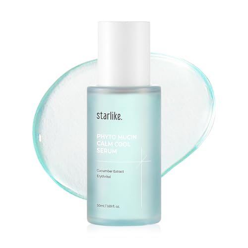 starlike Phyto Mucin Calm Cool Serum | 1.69 Fl Oz (50ml) | Yam & Okra | Korean Hydrating Facial Serum | Moisture-Lock Technology | Radiant & Glow Finish | Soothing & Moisturizing | K-Beauty Skincare
