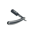 MIRACLE Professional Barber Straight Edge Razor ? Black Wooden Handle Men's Shaving Razor, Compatible with Half Edge Steel Blades ? Classic Close Shave for Barbers & Personal Grooming