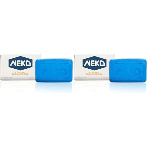 Neko Germicidal Soap - 2.82 oz / 80g - Family Bar Soap, Old Traditional Recipe, (Pack of 2)