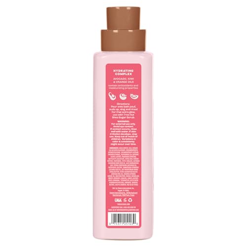 Tree Hut Pink Champagne Foaming Gel Body Wash, Hydrating & Moisturizing Shower Gel for Soft, Glowing Skin, Fruity Floral Scent, 18 fl oz