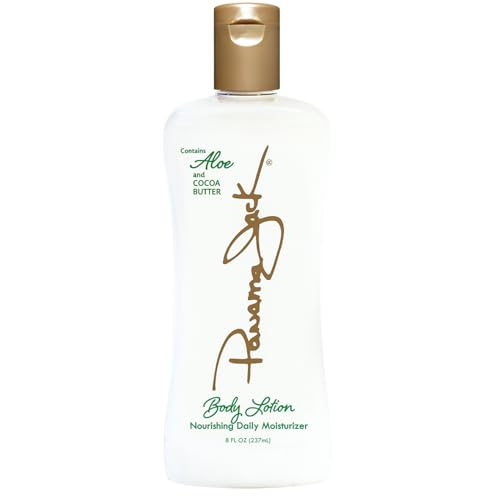 Panama Jack Aloe Moisturizer Lotion - After Sun Daily Skincare, Contains Aloe, Cocoa Butter, Olive & Hemp Seed Oils with Vitamin E, 8 FL OZ (Pack of 6)