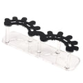 Acrylic 8 Holes Tweezer Holder for Eyelash Extensions Tweezer Stand Display Storage Eyelashes Extension Supplies (Black)