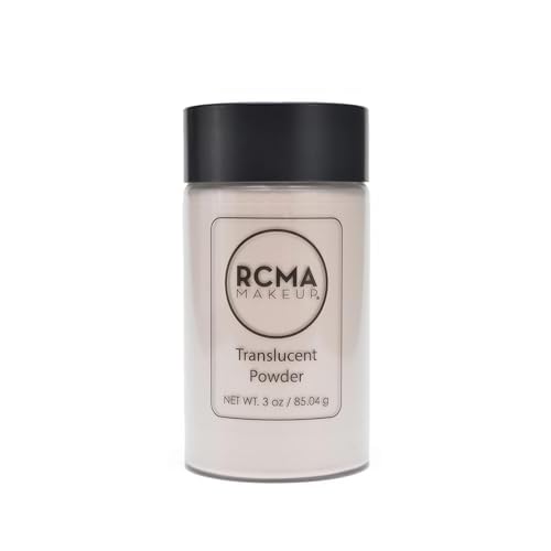 RCMA Makeup Translucent Loose Powder ? Lightweight Setting Powder for Flawless Finish, Shine Control, Natural Matte Look, No Flashback, Oil Control, No Caking or Creasing, Vegan and Cruelty-Free, 3oz