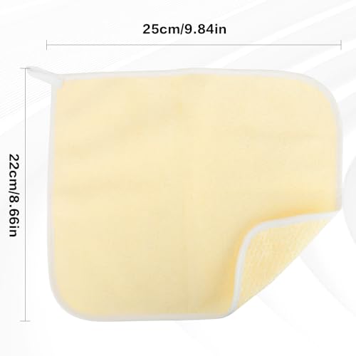 Exfoliating Washcloth,5 Pack Wash Cloths for Showering,Loofah Exfoliating Body Scrubber Exfoliator,Face Wash Scrubber,Body Scrubbers for Use in Shower,Wash Rags for Body,White Frame Exfoliating Towel
