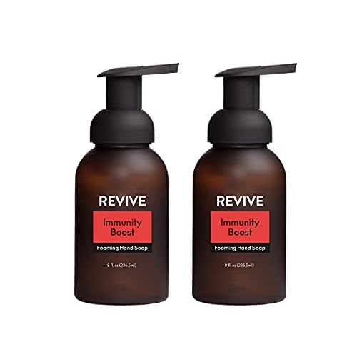 Immunity Boost Foaming Hand Soap 2 Pack by Revive Essential Oils - 100% Pure Therapeutic Grade, For Diffuser, Humidifier, Massage, Aromatherapy, Skin & Hair Care