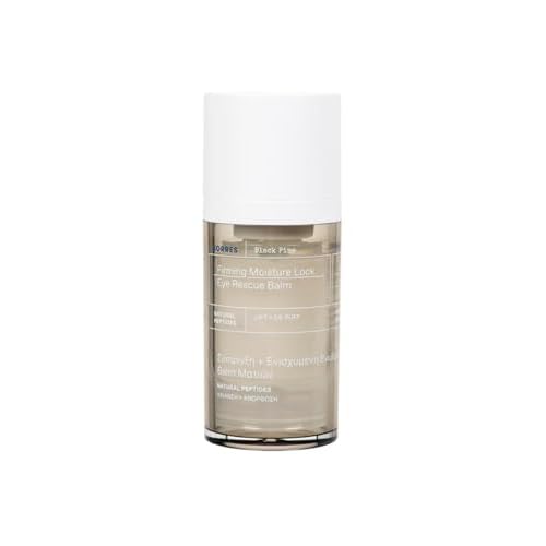 KORRES Black Pine Firming Eye Rescue Balm for Puffiness & Dark Circles, with Black Pine Extract & Natural Peptides, Locks in Moisture, 0.51 fl oz
